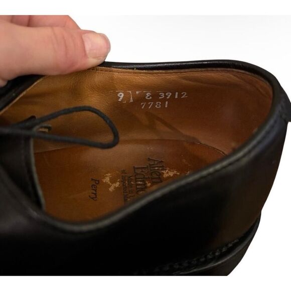 Allen Edmonds Perry Cap Oxford Dress Shoes Black Leather USA Men’s 9 D Classic main image 6